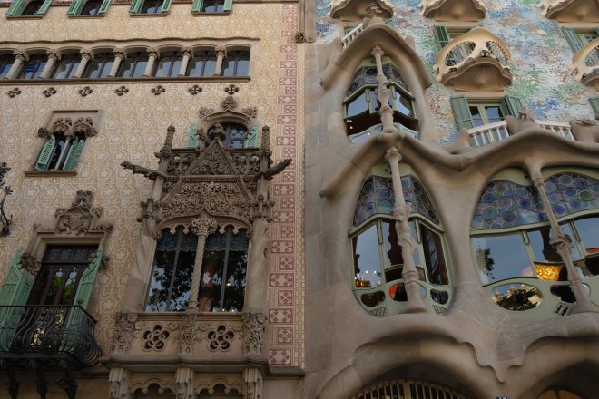 Gaudi architecture during Barcelona Architecture tour