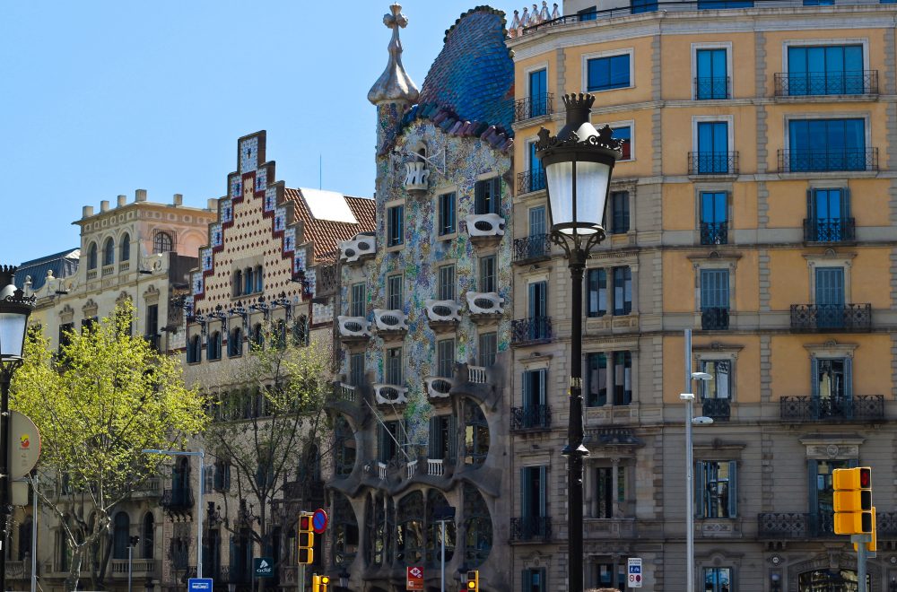 Passeig de Gracia on Barcelona walking tour