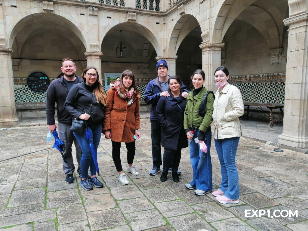 Group photo Raval Walking Tour on 14 March 2022 with Cristina