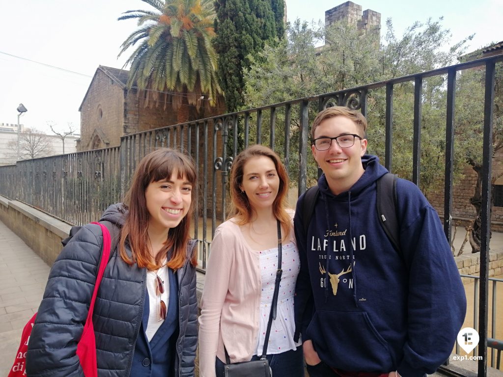 Group photo Raval Walking Tour on 6 April 2022 with Cristina