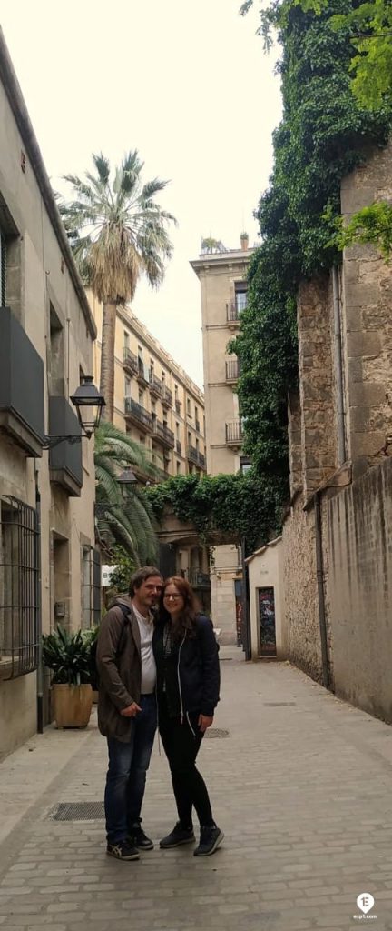 Group photo Raval Walking Tour on 4 April 2022 with Marta