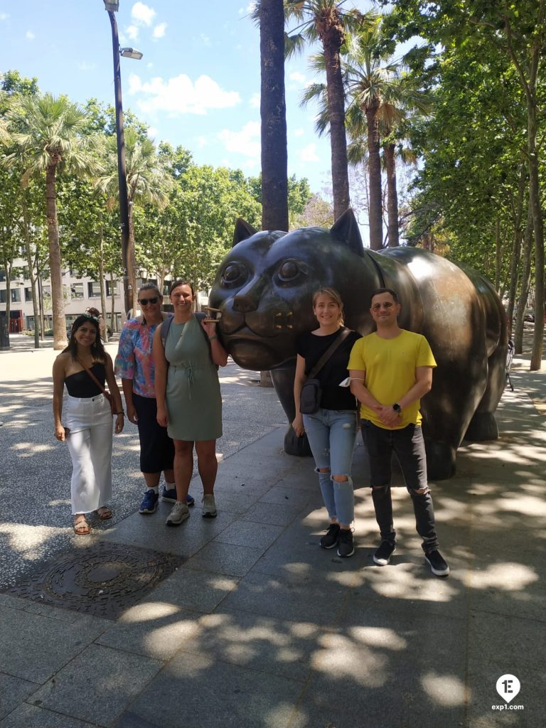 Group photo Raval Walking Tour on 30 May 2022 with Marta