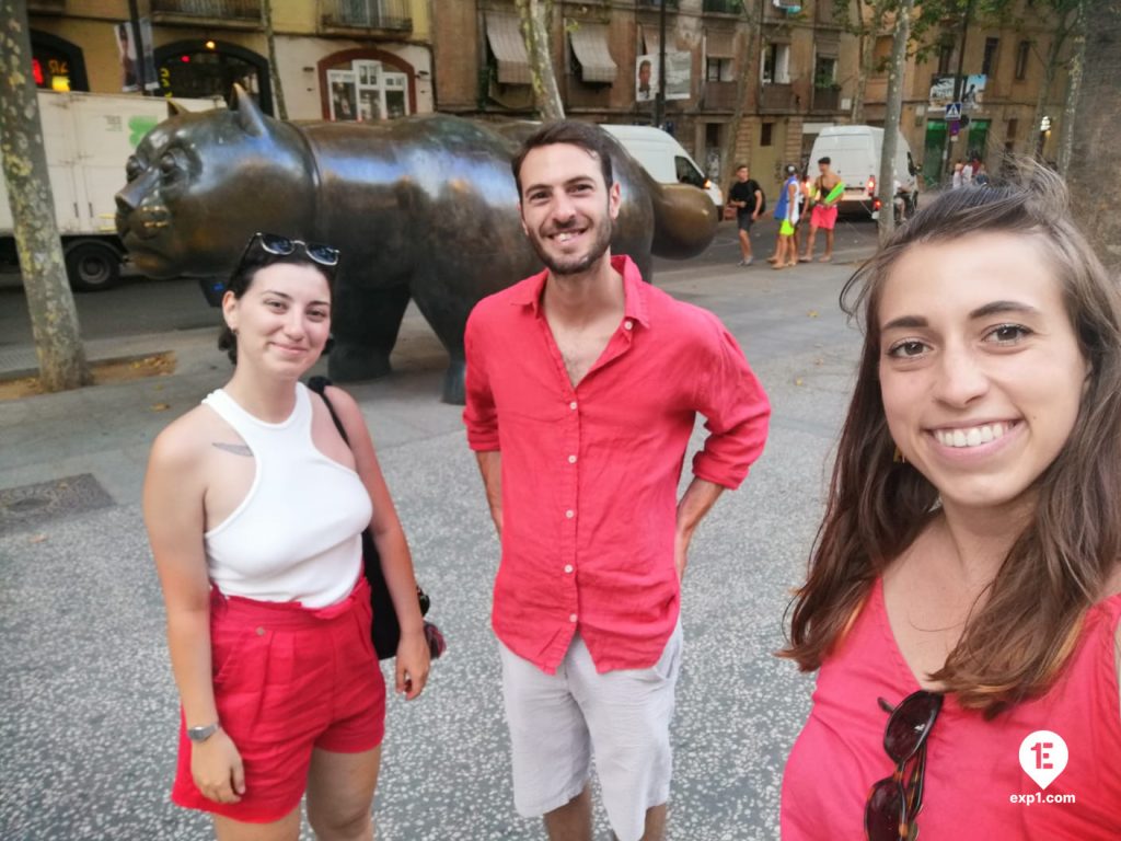 Group photo Raval Walking Tour on 21 July 2022 with Cristina