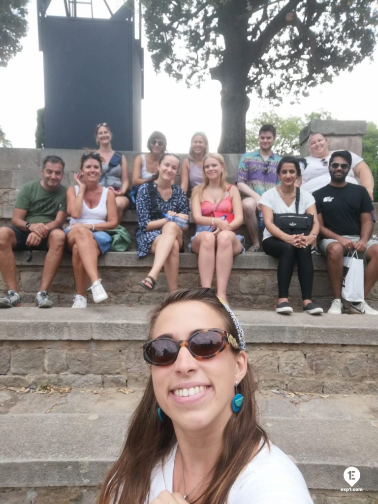 Group photo Montjuic Tour on 13 September 2022 with Cristina