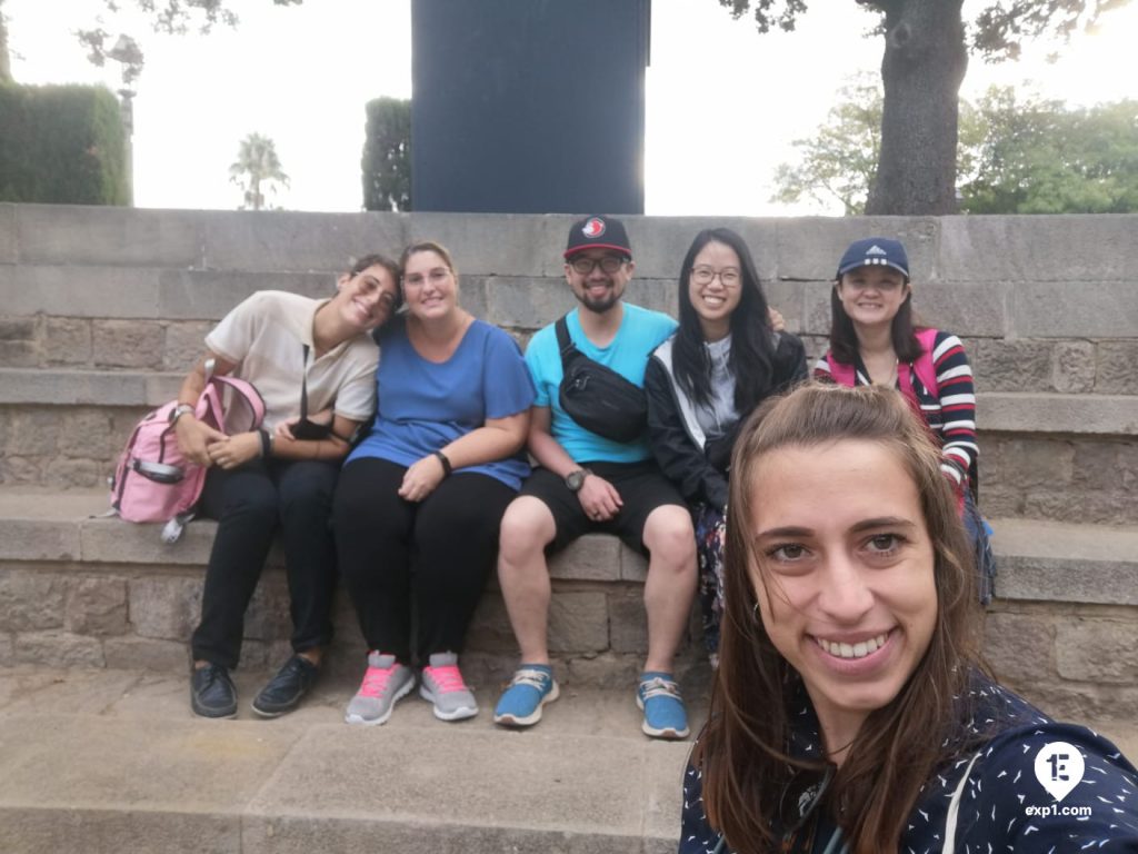 Group photo Montjuic Tour on 30 September 2022 with Cristina