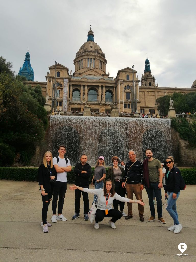 Group photo Montjuic Tour on 8 October 2022 with Cristina