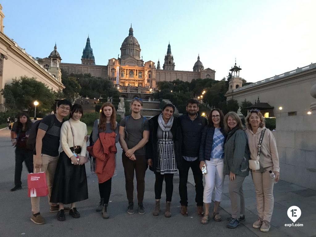 Group photo Montjuic Tour on 12 November 2022 with Carlos