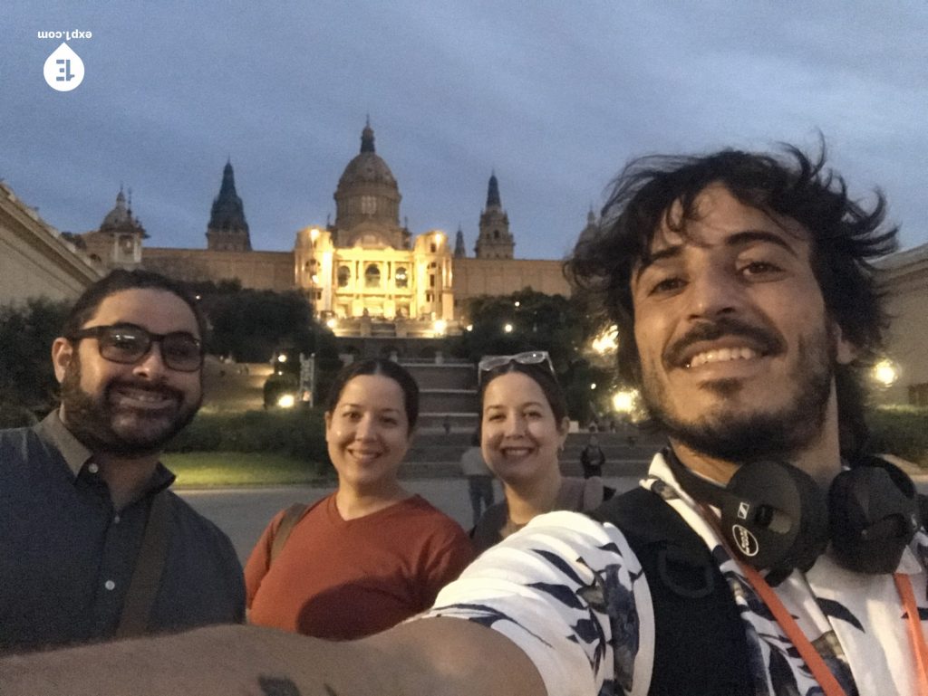 Group photo Montjuic Tour on 9 November 2022 with Carlos