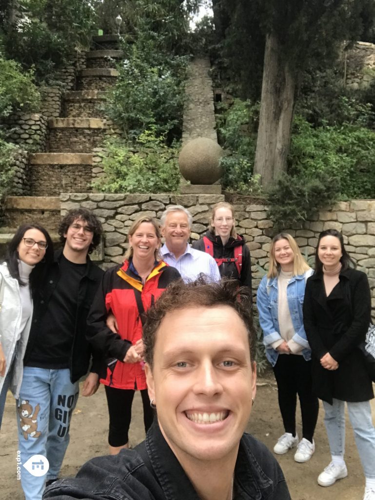 Group photo Montjuic Tour on 18 November 2022 with Eoghan