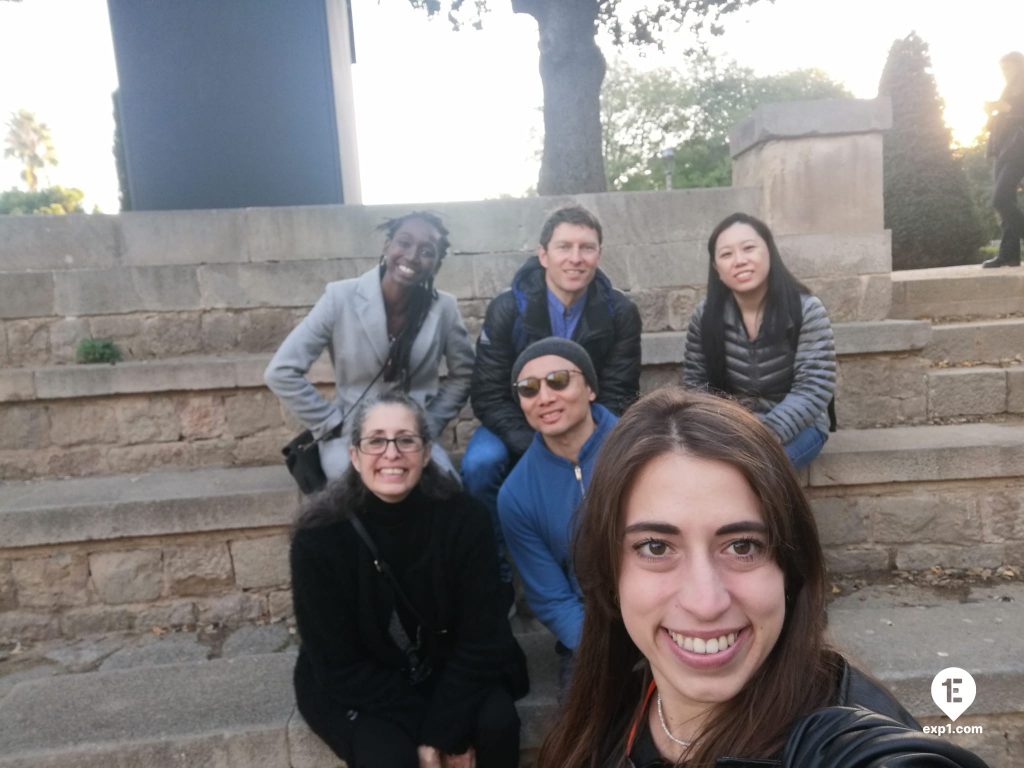 Group photo Montjuic Tour on 20 November 2022 with Cristina