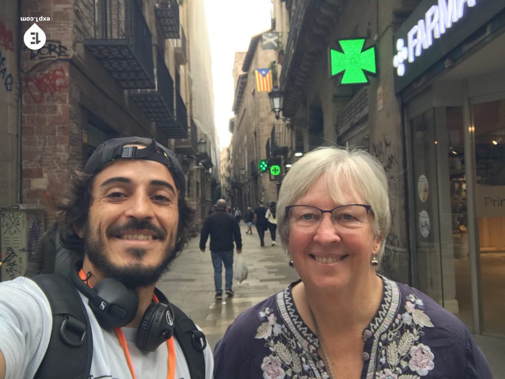 Group photo Barcelona Ancient Markets Walking Tour on 15 November 2022 with Carlos