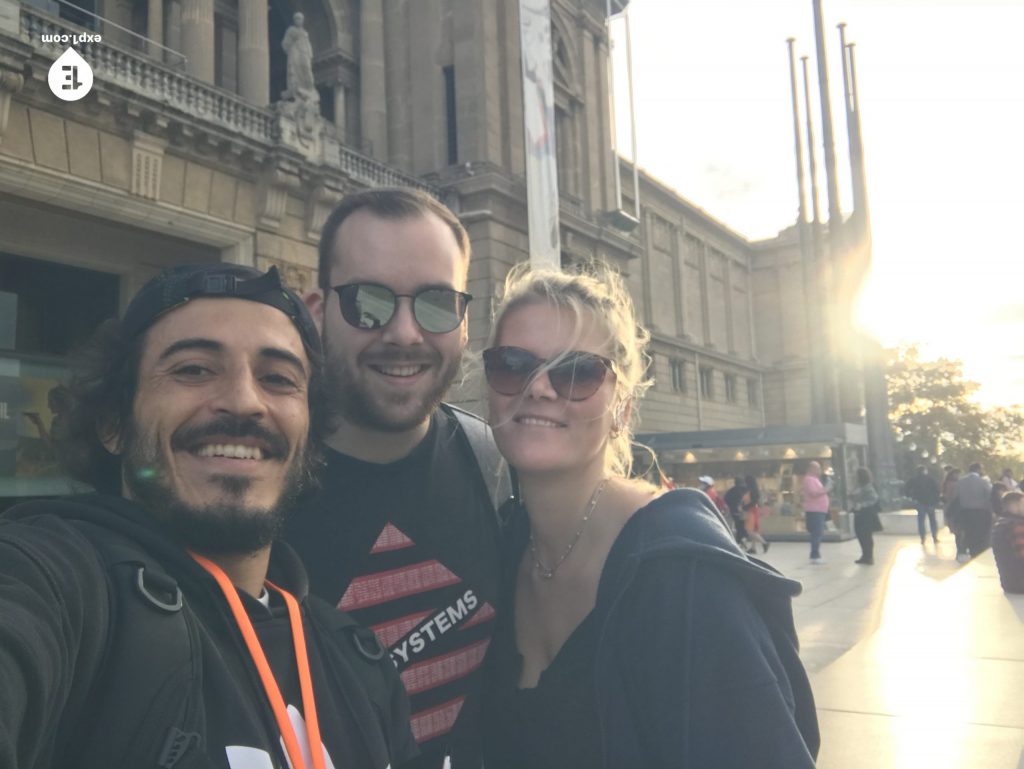 Group photo Montjuic Tour on 15 November 2022 with Carlos