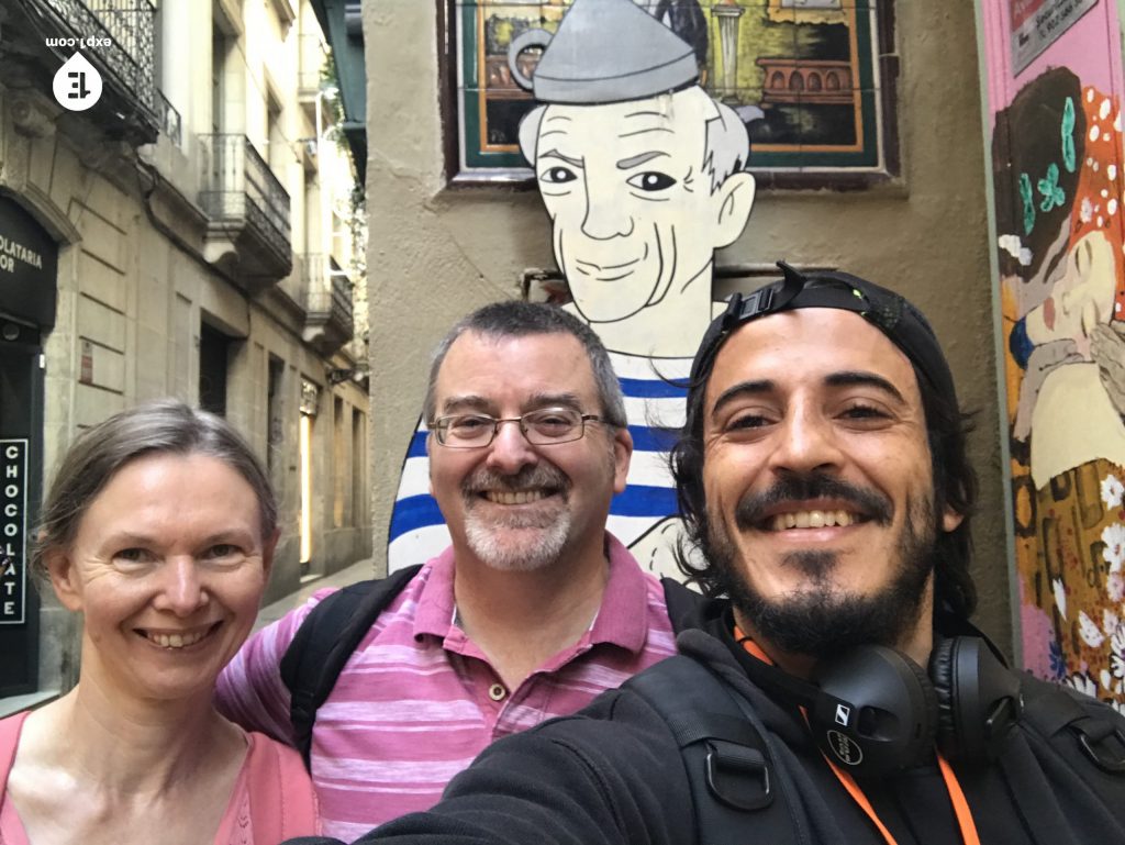 Group photo Picasso in Barcelona Walking Tour on 16 November 2022 with Carlos