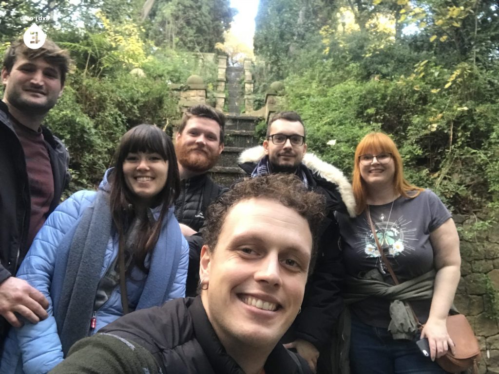 Group photo Montjuic Tour on 9 December 2022 with Eoghan