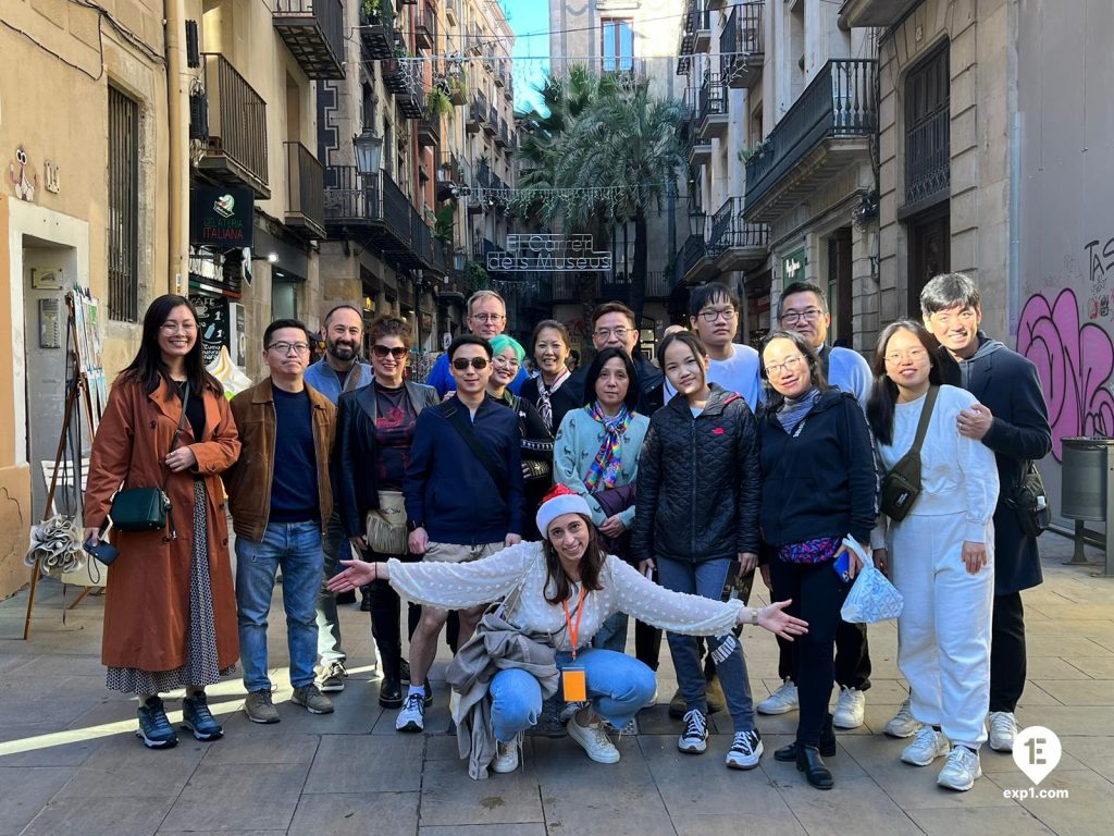 Group photo Picasso in Barcelona Walking Tour on 24 December 2022 with Cristina