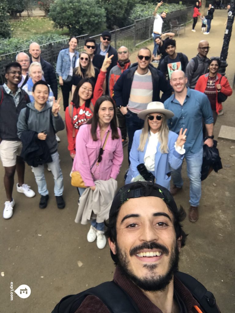 Group photo Barcelona Architecture Walking Tour on 26 December 2022 with Carlos