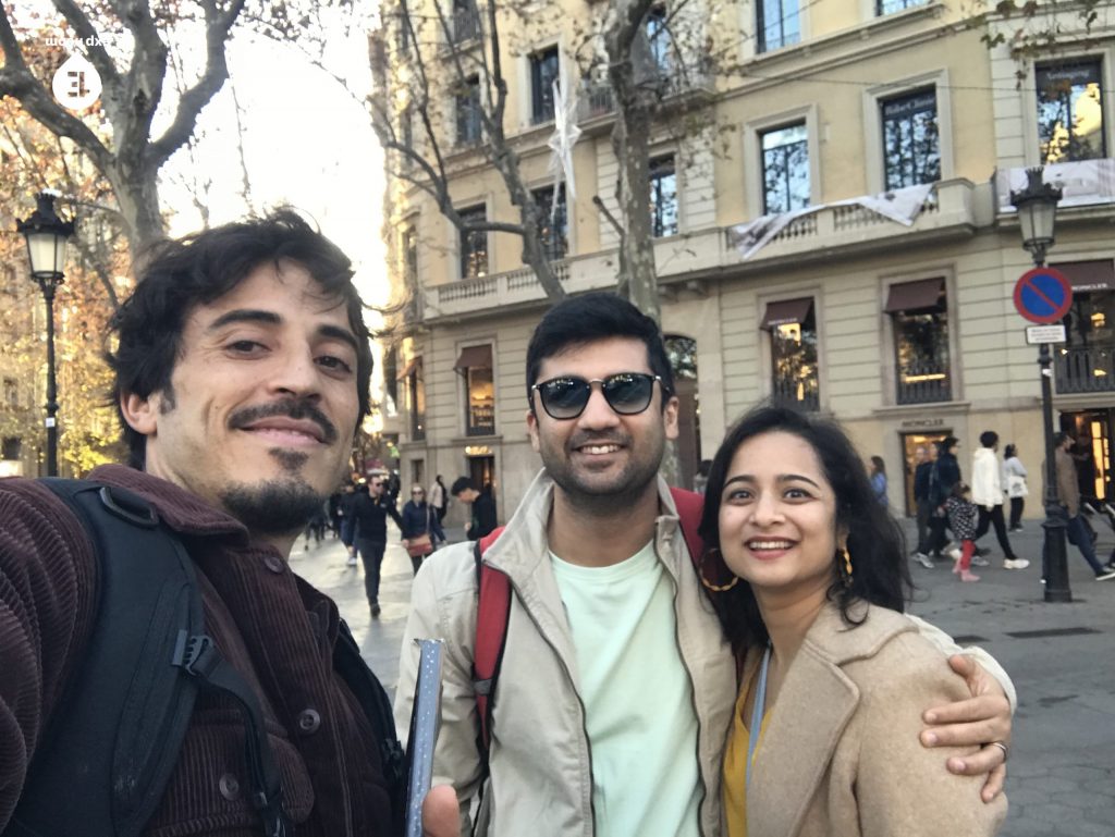 Group photo Barcelona Architecture Walking Tour on 27 December 2022 with Carlos