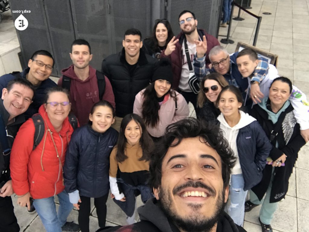 Group photo Montjuic Tour on 20 December 2022 with Carlos