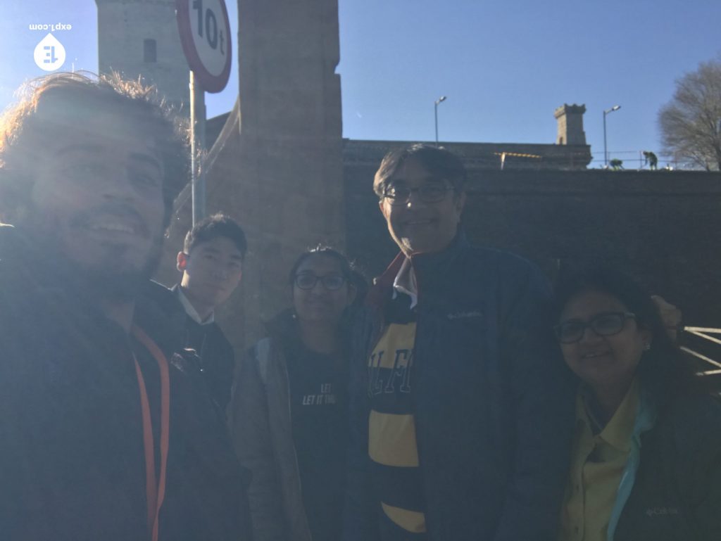 Group photo Montjuic Tour on 21 December 2022 with Carlos