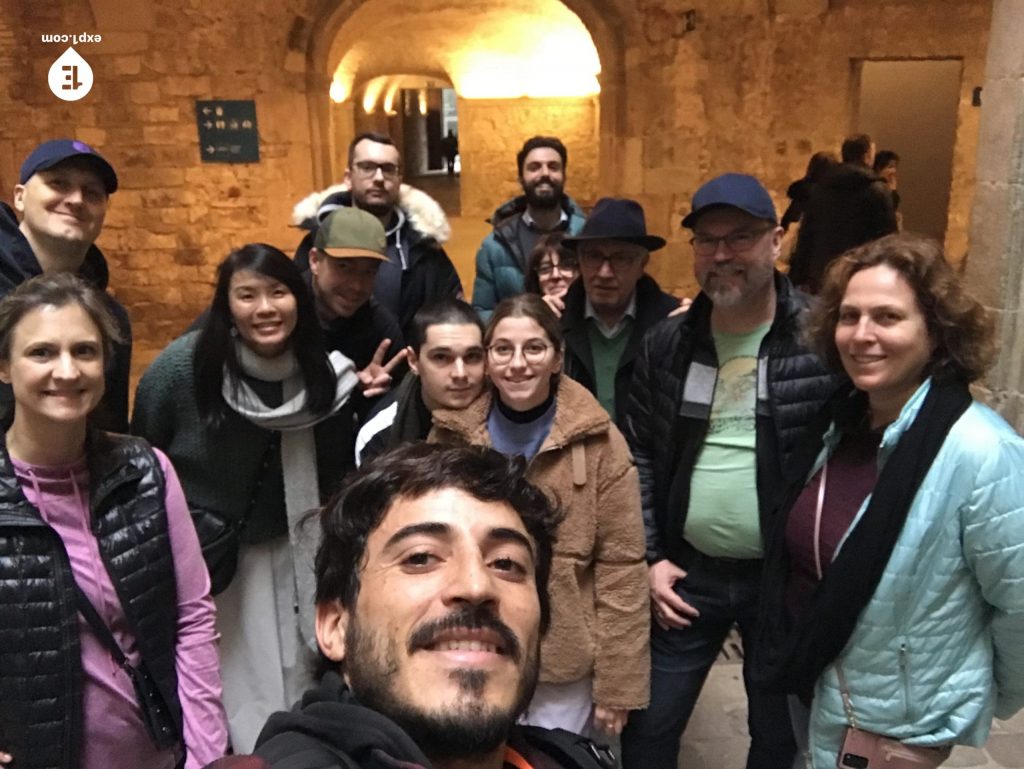 Group photo Picasso in Barcelona Walking Tour on 8 December 2022 with Carlos