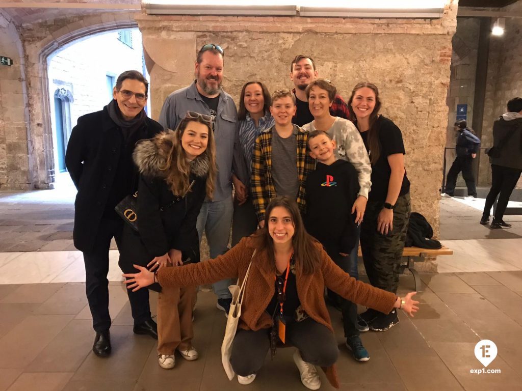 Group photo Picasso in Barcelona Walking Tour on 29 December 2022 with Cristina