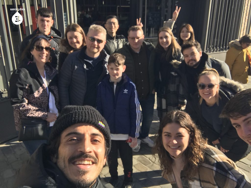 Group photo Barcelona Ancient Markets Walking Tour on 4 January 2023 with Carlos