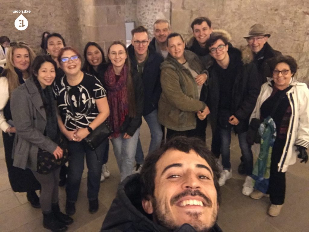 Group photo Picasso in Barcelona Walking Tour on 17 January 2023 with Carlos