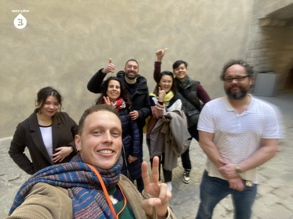 Group photo Picasso in Barcelona Walking Tour on 25 January 2023 with Eoghan