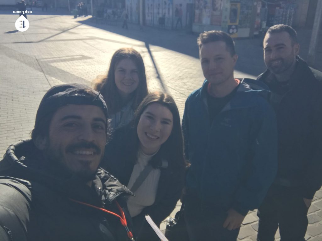 Group photo Barcelona Ancient Markets Walking Tour on 31 January 2023 with Carlos