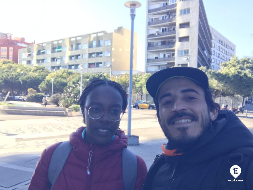 Group photo Barcelona Ancient Markets Walking Tour on 1 February 2023 with Carlos