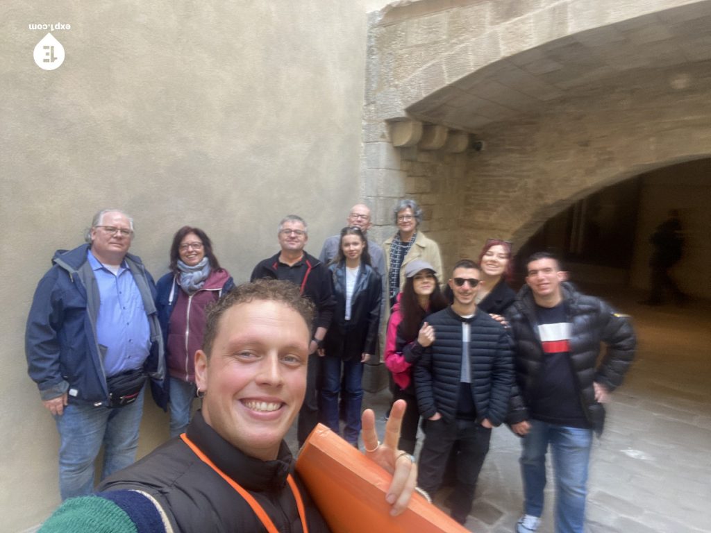 Group photo Picasso in Barcelona Walking Tour on 14 February 2023 with Eoghan