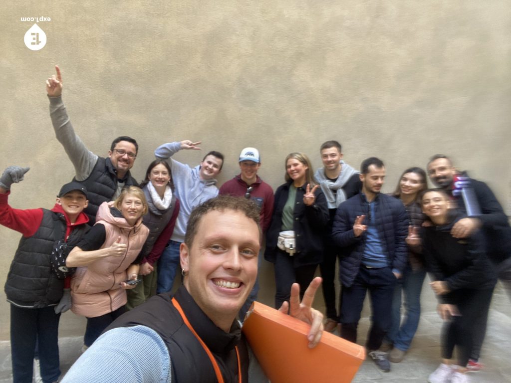 Group photo Picasso in Barcelona Walking Tour on 15 February 2023 with Eoghan