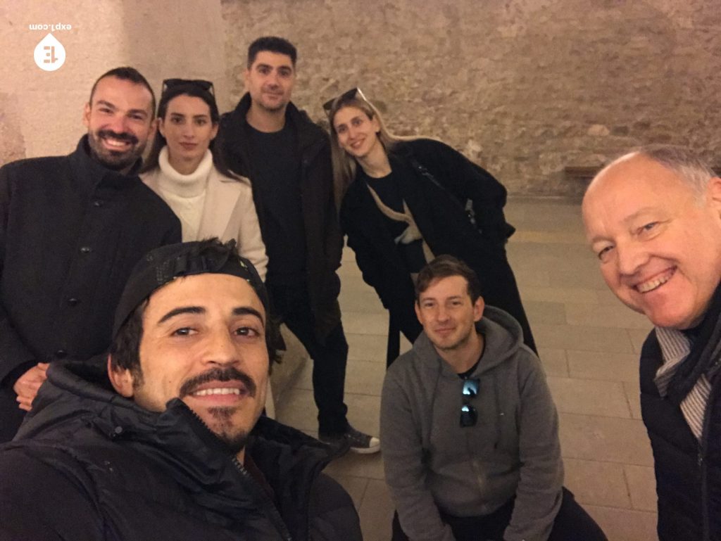 Group photo Picasso in Barcelona Walking Tour on 11 February 2023 with Carlos