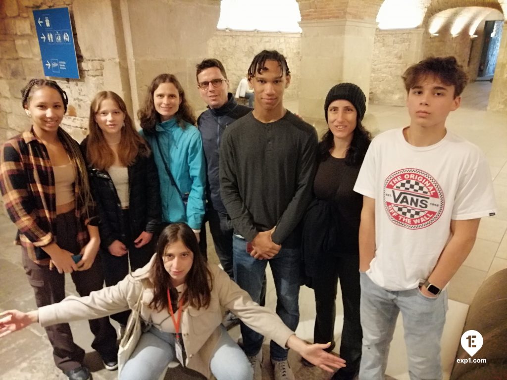 Group photo Picasso in Barcelona Walking Tour on 21 February 2023 with Cristina