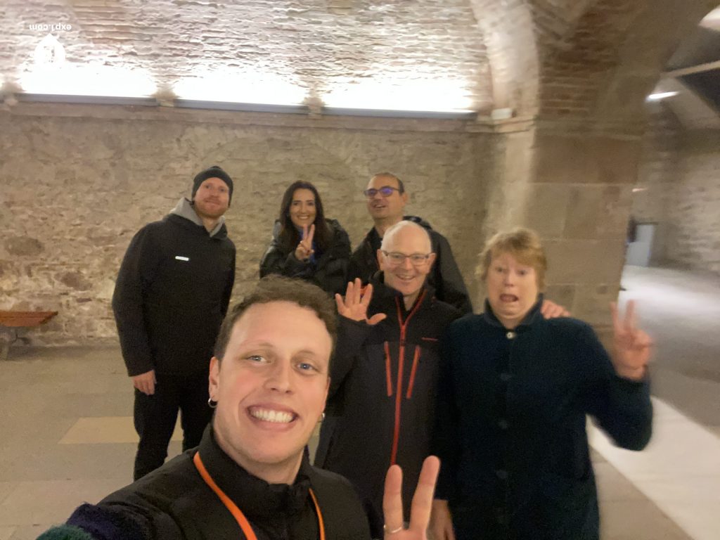 Group photo Picasso in Barcelona Walking Tour on 25 February 2023 with Eoghan