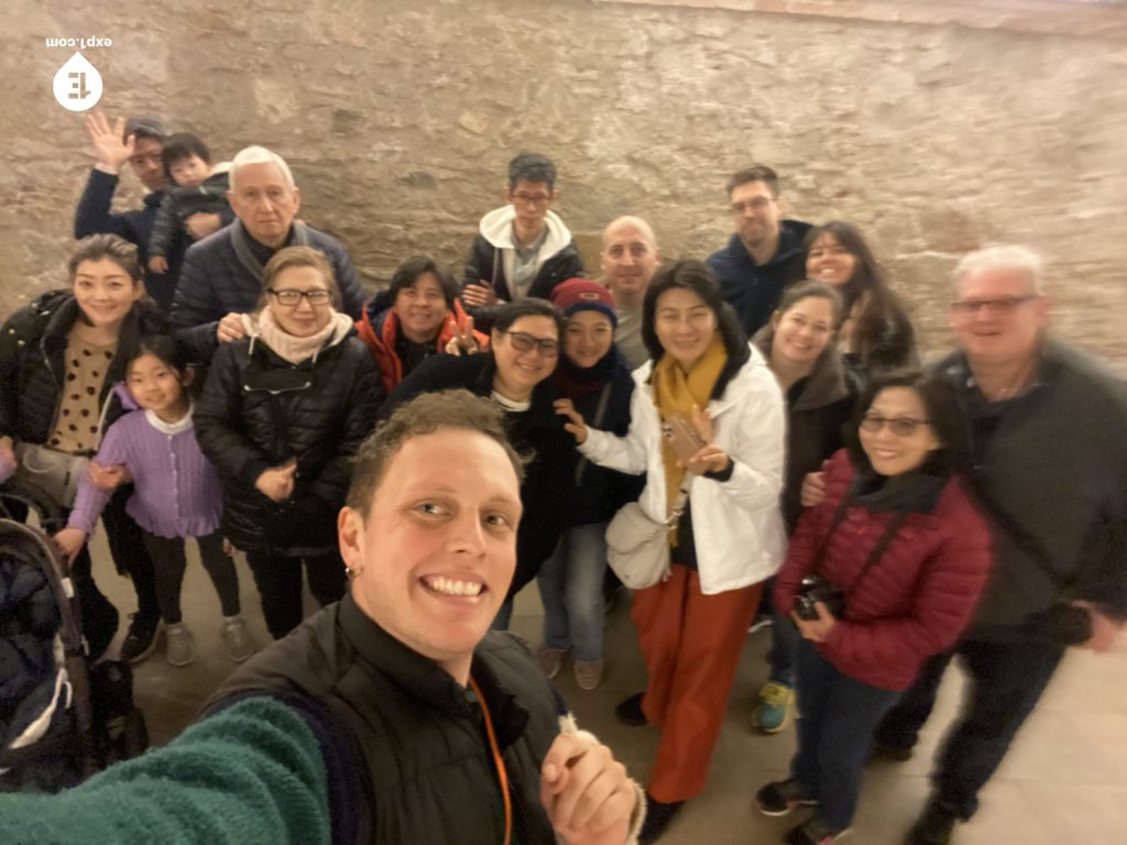 Group photo Picasso in Barcelona Walking Tour on 28 February 2023 with Eoghan