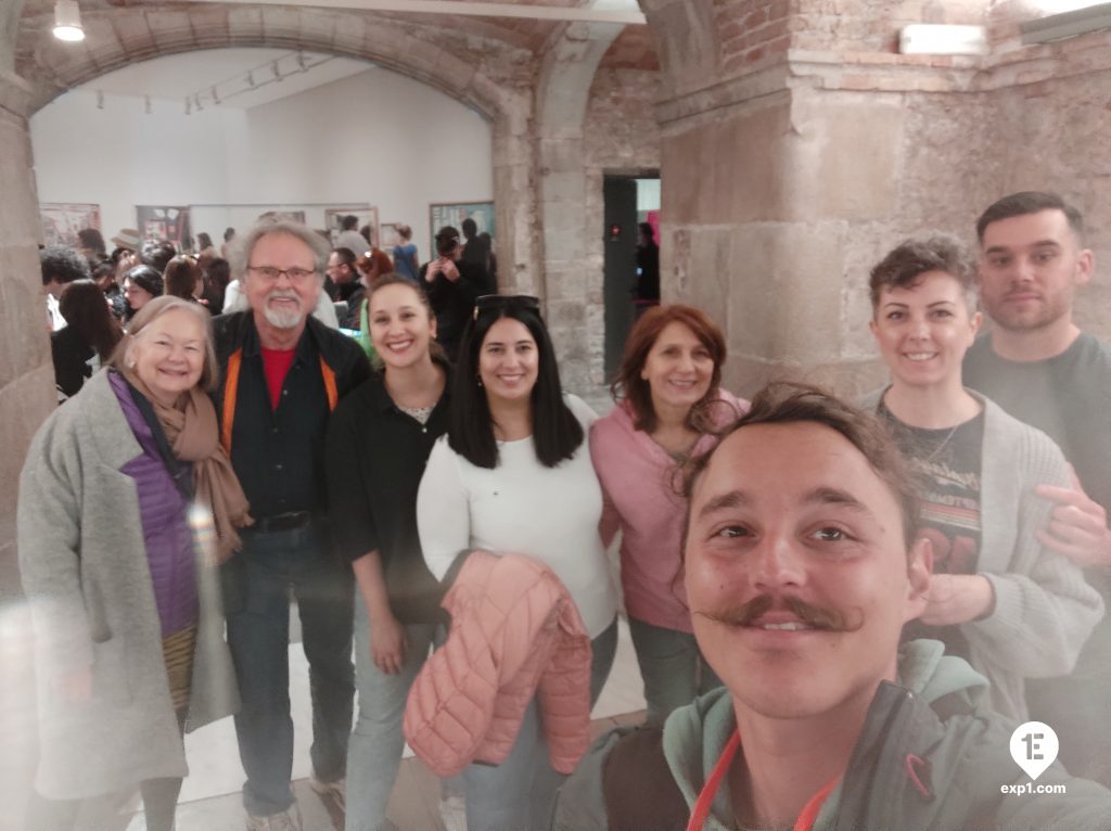 Group photo Picasso in Barcelona Walking Tour on 4 March 2023 with Thomas