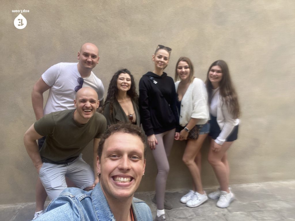 Group photo Picasso in Barcelona Walking Tour on 14 March 2023 with Eoghan