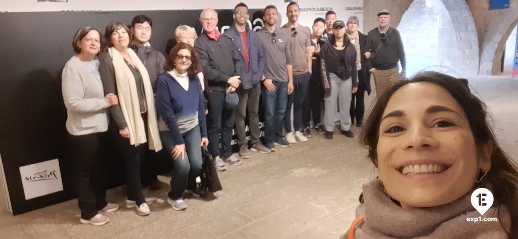 Group photo Picasso in Barcelona Walking Tour on 16 March 2023 with Valentina