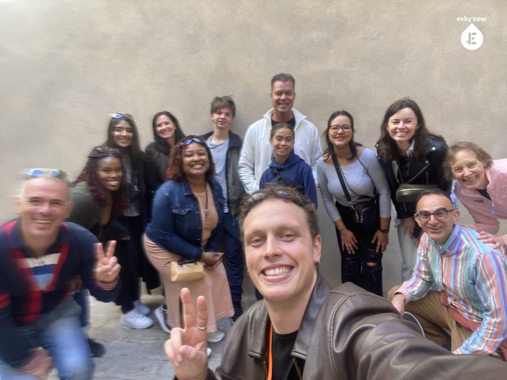 Group photo Picasso in Barcelona Walking Tour on 16 March 2023 with Eoghan