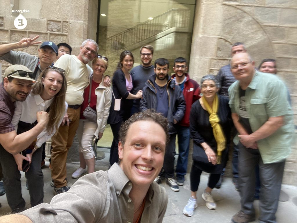 Group photo Picasso in Barcelona Walking Tour on 30 March 2023 with Eoghan