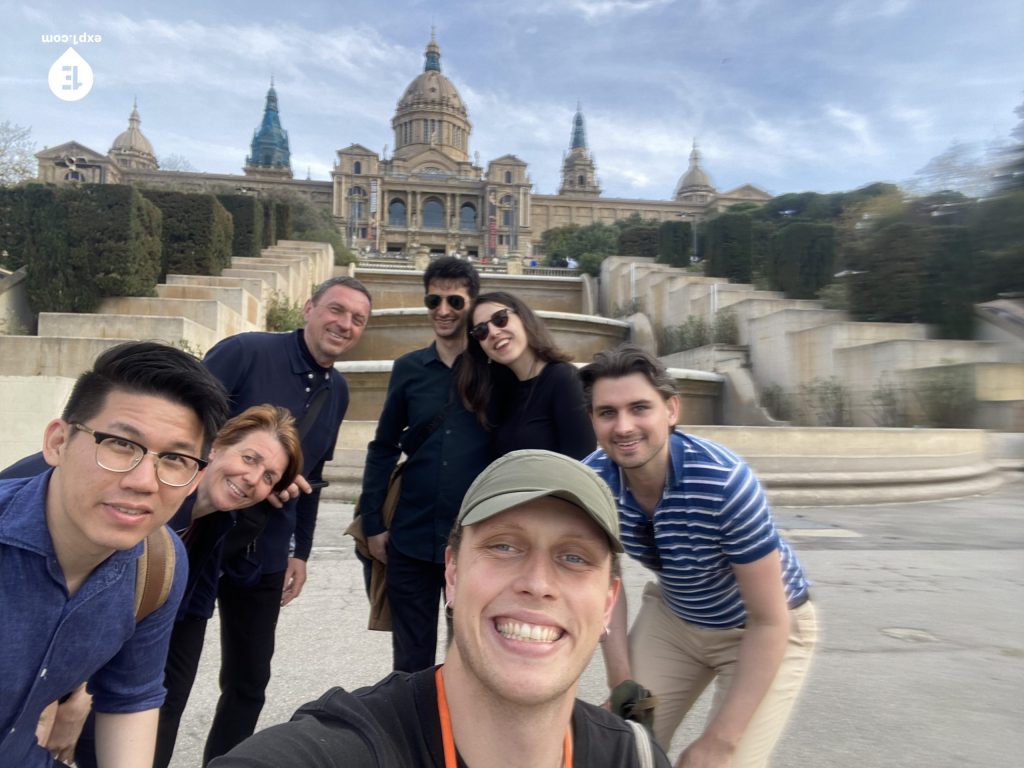 Group photo Raval Walking Tour on 31 March 2023 with Eoghan