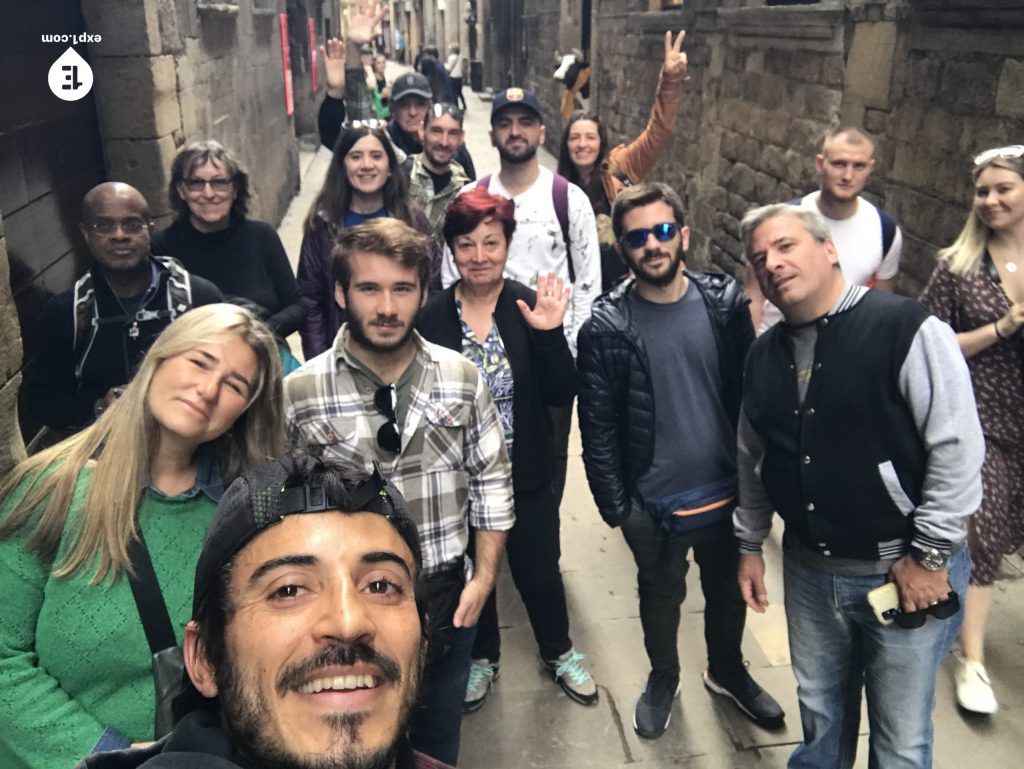 Group photo Picasso in Barcelona Walking Tour on 8 March 2023 with Carlos