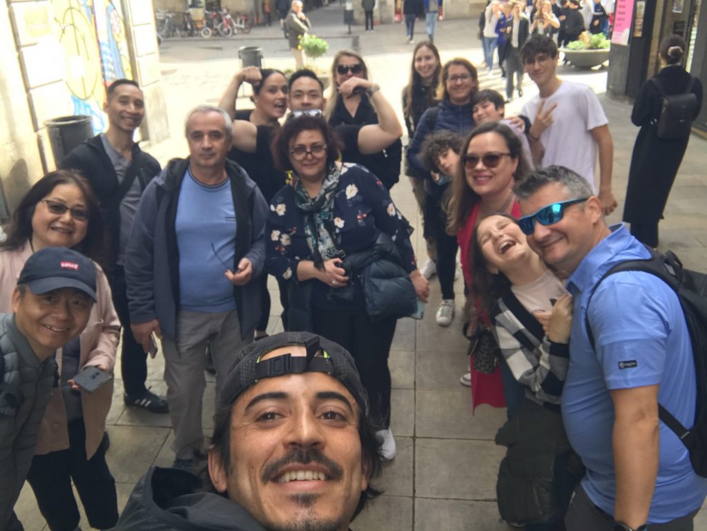 Group photo Picasso in Barcelona Walking Tour on 17 March 2023 with Carlos