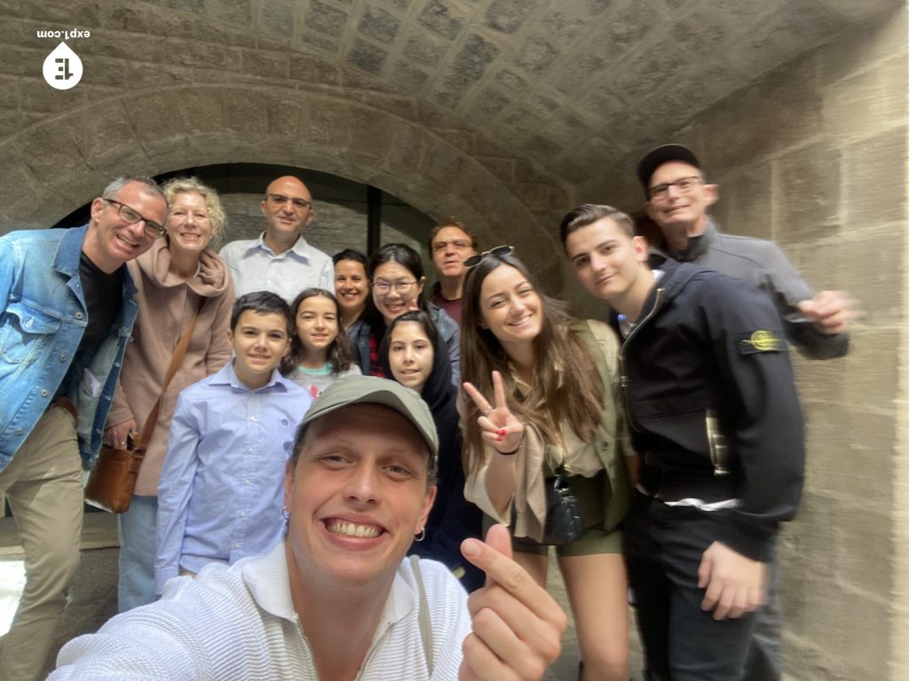 Group photo Picasso in Barcelona Walking Tour on 8 April 2023 with Eoghan