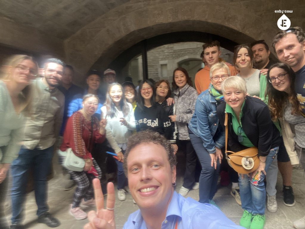 Group photo Picasso in Barcelona Walking Tour on 13 April 2023 with Eoghan