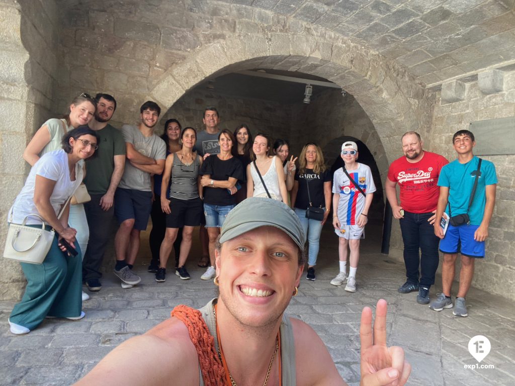 Group photo Picasso in Barcelona Walking Tour on 8 June 2023 with Eoghan