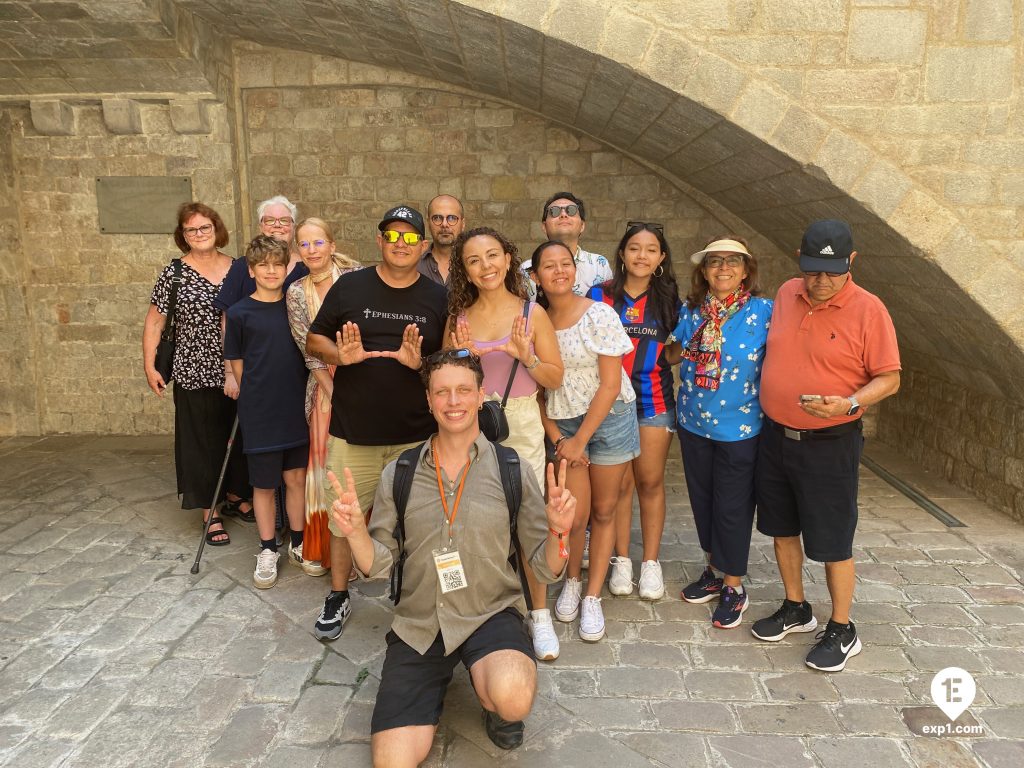 Group photo Picasso in Barcelona Walking Tour on 15 June 2023 with Eoghan