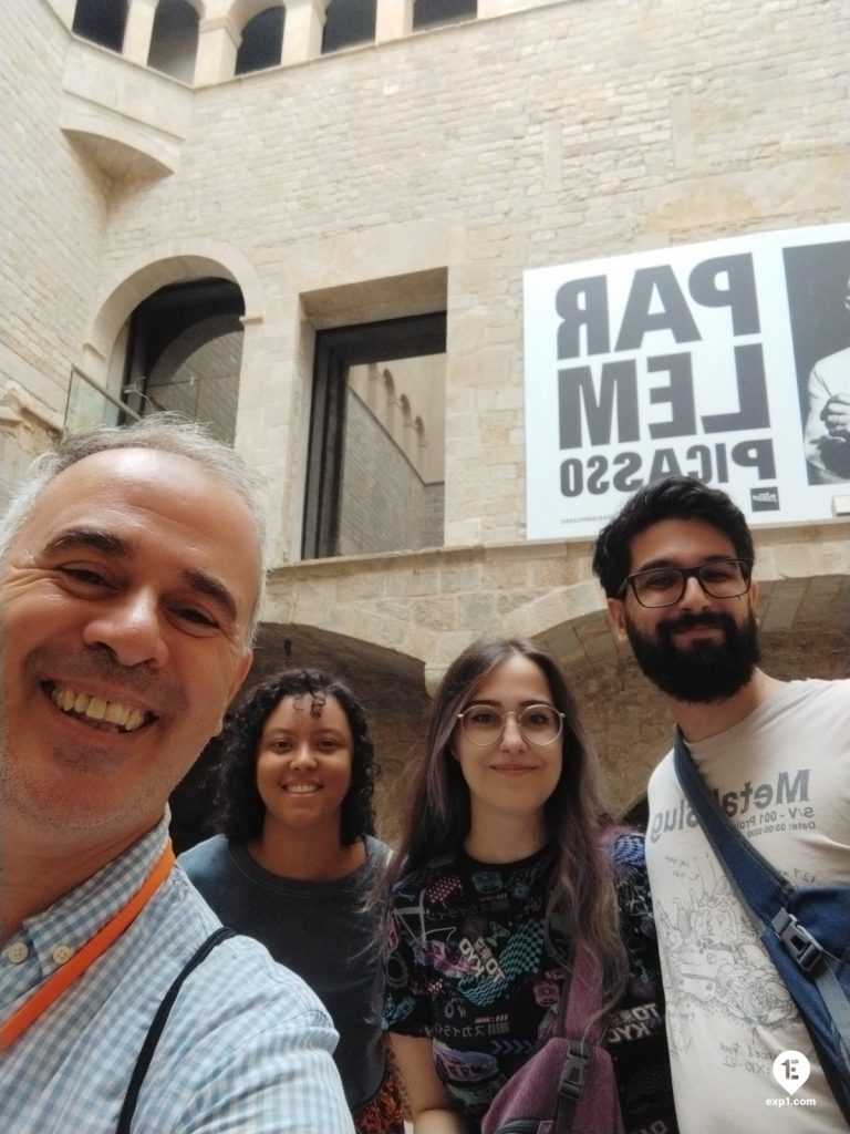 Group photo Picasso in Barcelona Walking Tour on Sep 12, 2023 with Patricio