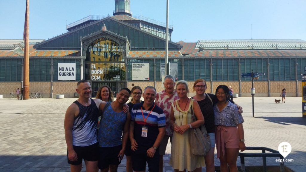 Group photo Barcelona Ancient Markets Walking Tour on Sep 13, 2023 with Patricio